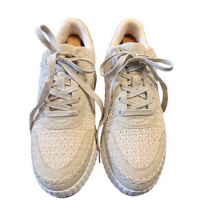 Dolce Vita Dolen Platform Sneakers Textured Knit Upper 9.5 Chunky